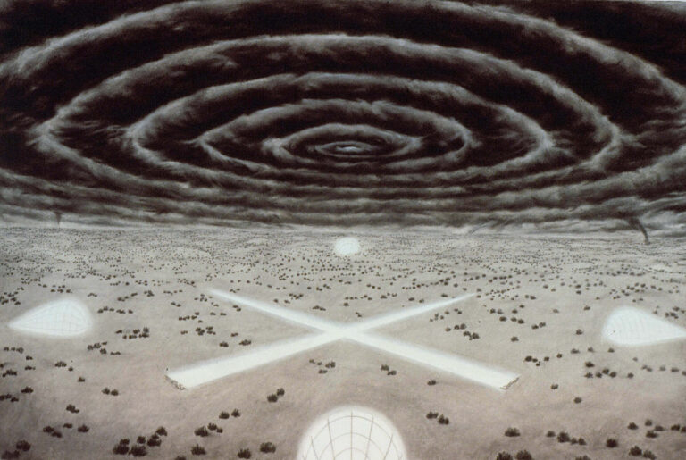 Grid, pastel & charcoal on paper, 44" x 66", 1989