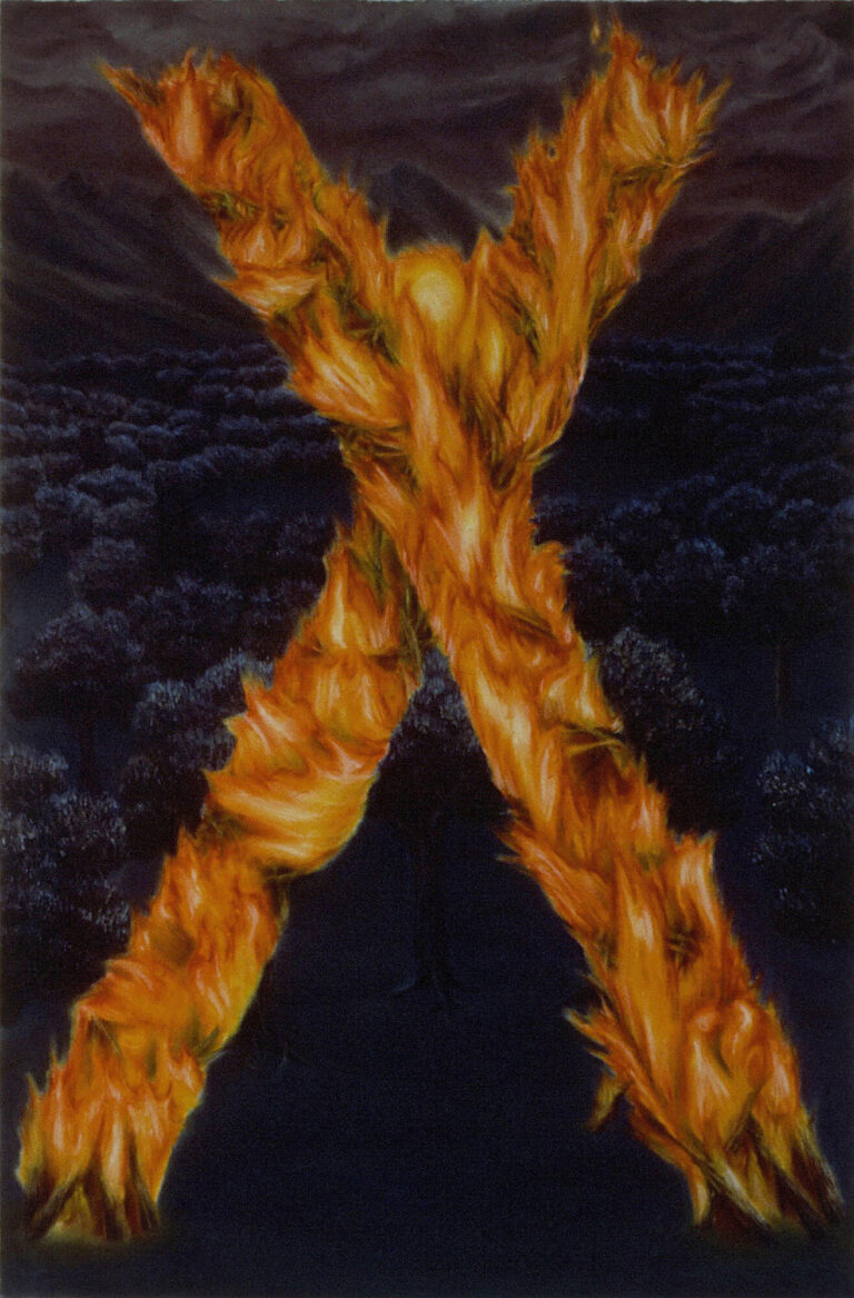 Harbinger, pastel on paper 51 1/2" x 34 1/4", 1988
