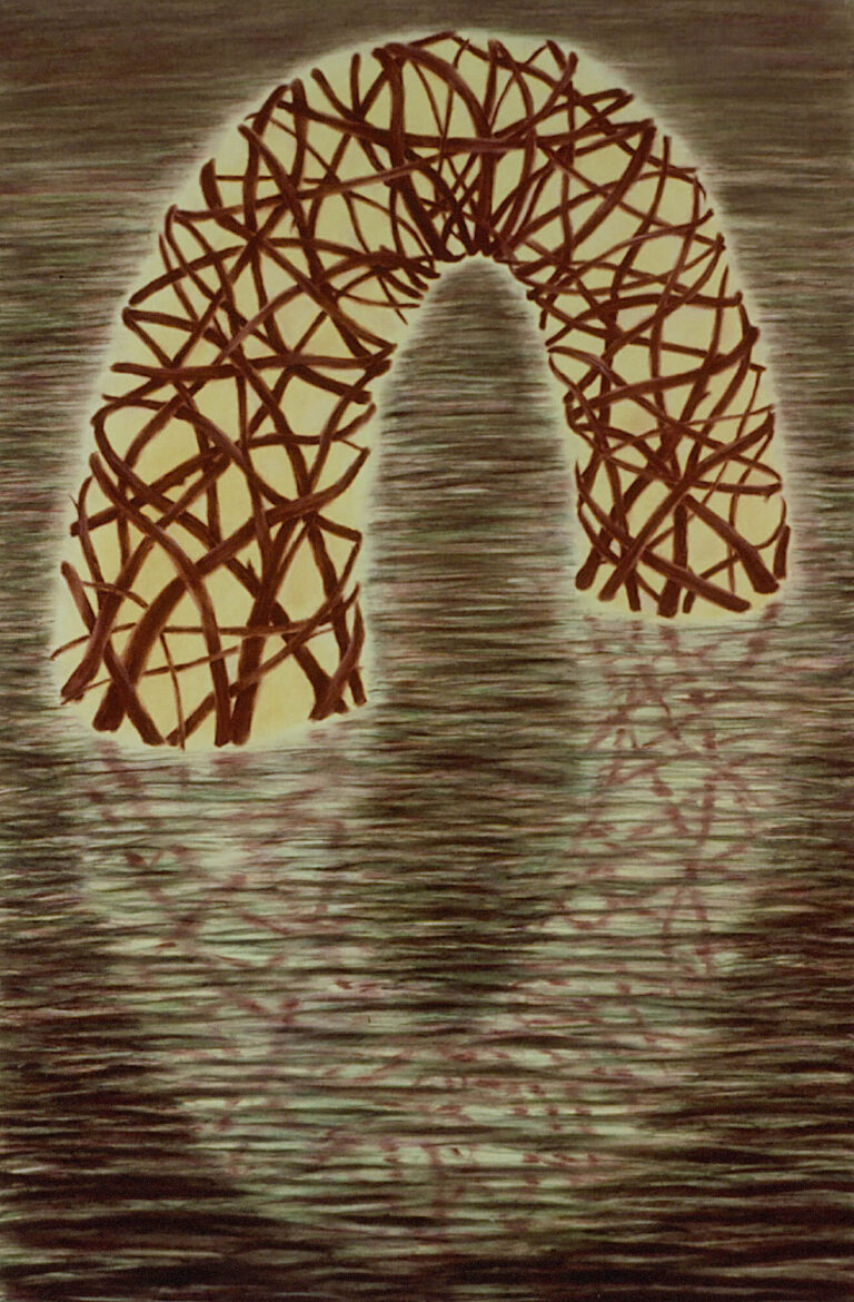 Hero, pastel on paper, 51 1/2" x 34 1/4", 1989