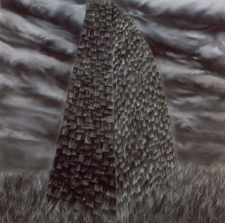 Naos, pastel & charcoal on paper, 36" x 36", 1988