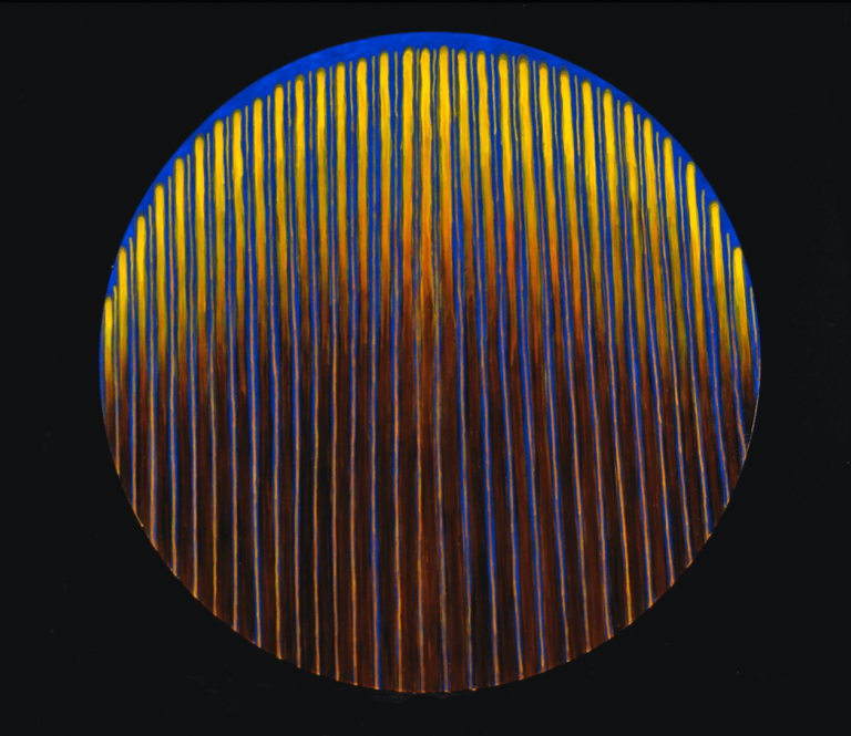 Rhumbs, oil on panel, 48" diameter, 2004
