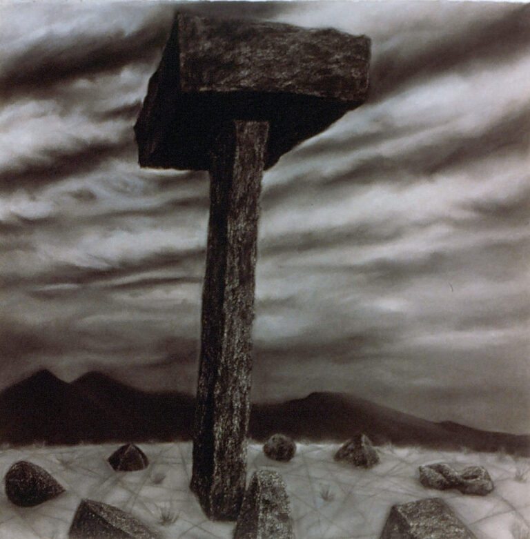 Taula, pastel & charcoal on paper, 36" x 36", 1988 Private Collection